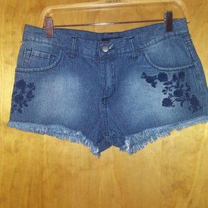 Forever 21 by XxI blue pinstripe shorts size 27